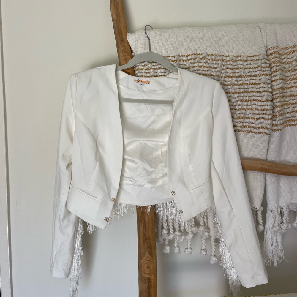 Fringe Crop Jacket - image 2